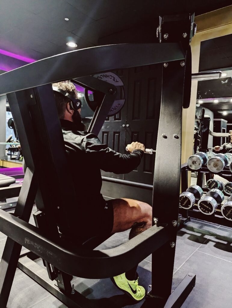 best chest press machine at the house of grit and glory in leigh.